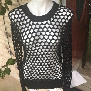 Woven See Thru Sweater